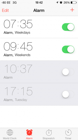 Wecker (Screenshot: Golem.de)