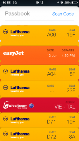 Passbook hat sich kaum ver&auml;ndert. (Screenshot: Golem.de)