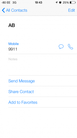 Ansicht eines Kontakts (Screenshot: Golem.de)