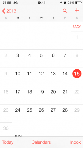 Kalender (Screenshot: Golem.de)