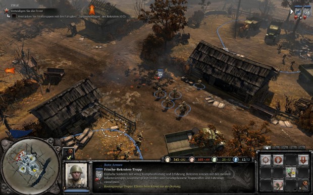 Grau- und Brauntöne herrschen auch rund um Moskau vor.