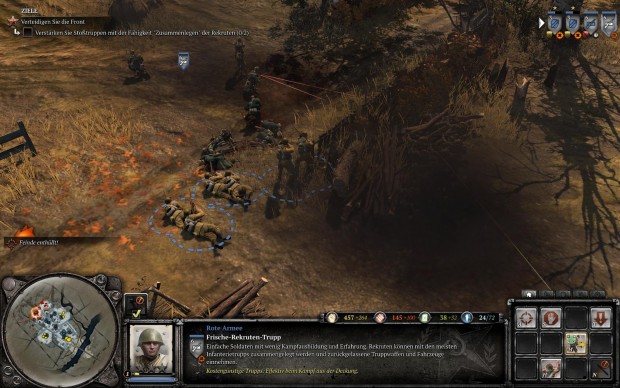 Sichtlinien sorgen dafür, dass Soldaten nicht durch Bäume oder Mauern blicken können.