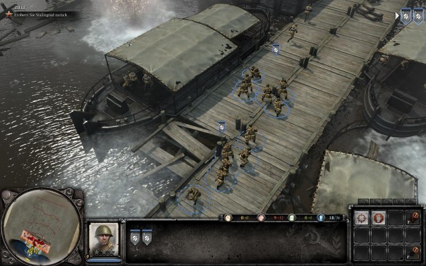 Die Benutzeroberfläche orientiert sich weitgehend an Genre-Standards.