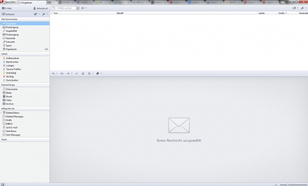 Opera Mail ist identisch mit dem bisher im Opera Browser verwendeten E-Mail-Plugin. (Screenshot: Golem.de)