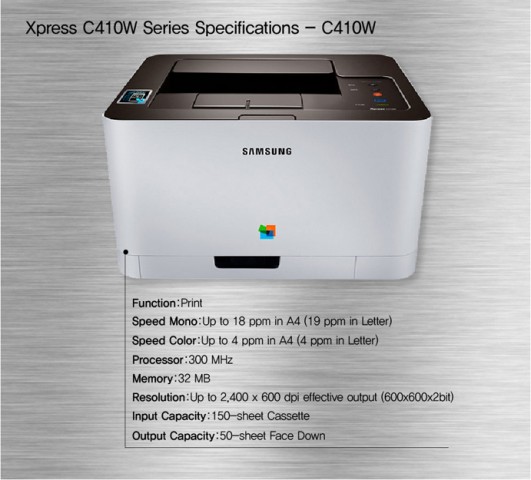 Samsung-Serie Xpress C410W (Bild: Samsung)