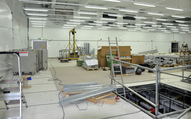 ... befindet sich die Baustelle für die Erweiterung.