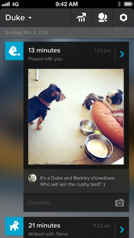App von Whistle (Bild: Whistle Labs)