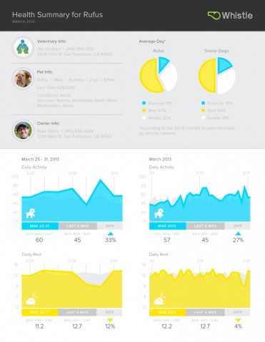 Auswertung der Messwerte (Bild: Whistle Labs)