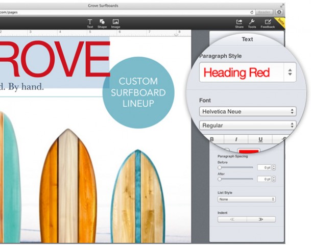 Pages f&uuml;r iCloud