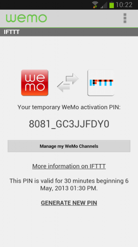 Android-App für Wemo (Bild: Belkin)