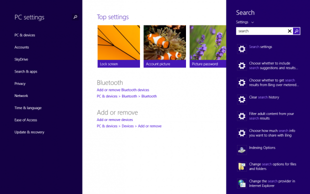 ... und die interne Suche, die nun angenehmer zu bedienen ist. (Screenshot: Golem.de)