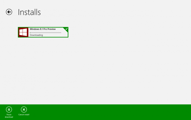 Die Vorschau wird über den Store heruntergeladen. (Screenshot: Golem.de)