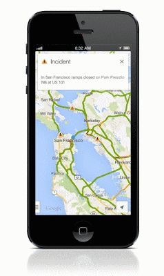 Google Maps 2 f&uuml;r iOS auf dem iPhone (Quelle: Google)