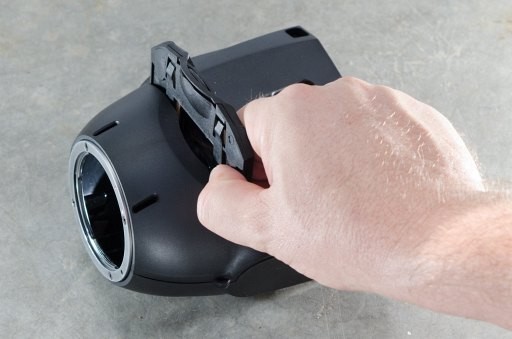 Einsatz der Dias in den Light Blaster (Bild: Light Blaster)