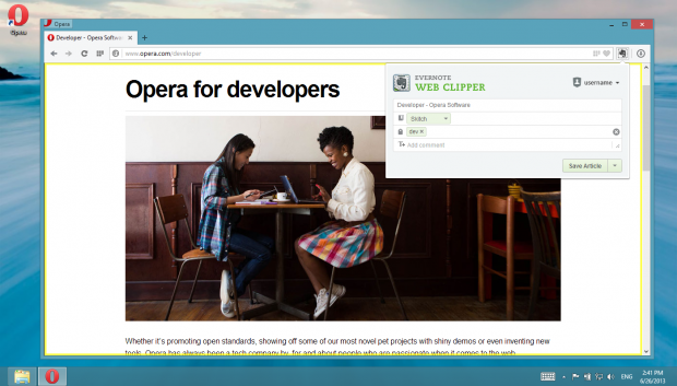 Opera 15 unterst&uuml;tzt Erweiterungen (Quelle: Opera Software)