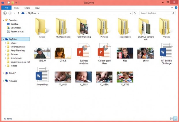 Skydrive in Windows 8.1