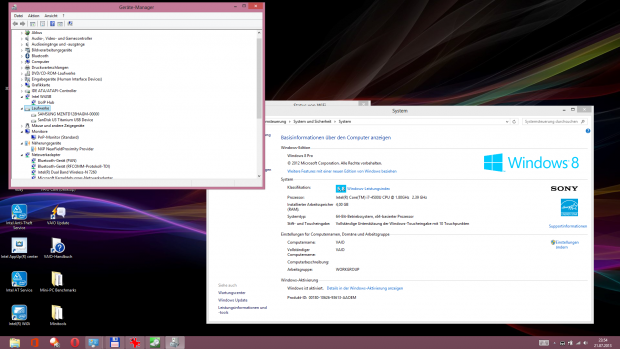 Viele neue Komponenten und der Desktop bei 1.920 x 1.080 Pixeln (Screenshot: Golem.de)