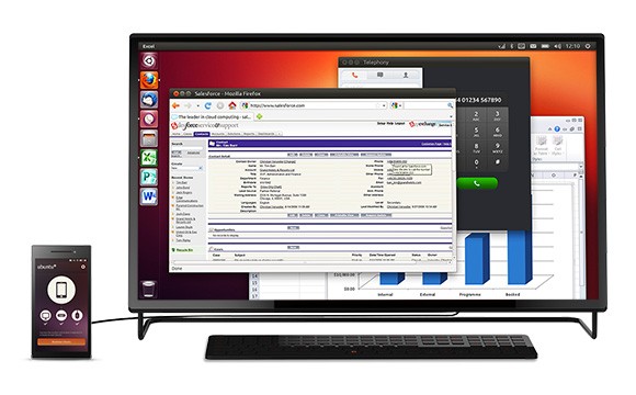 Ubuntu Edge soll auch Desktop-PCs ersetzen. (Bild: Canonical)