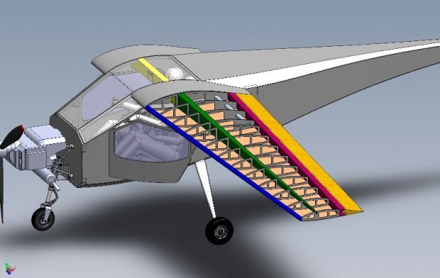Das Flugzeug soll einfach und für vergleichsweise wenig Geld nachgebaut werden können. (Bild: Makerplane)