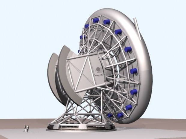 Für den kommerziellen Betrieb würde ein 200 bis 300 Metern großer Slingatron benötigt. (Bild: HyperV)