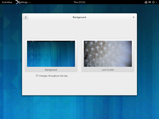 Das Hintergrundbild des Sperrbildschirms lässt sich über ein neues Menü bestimmen.