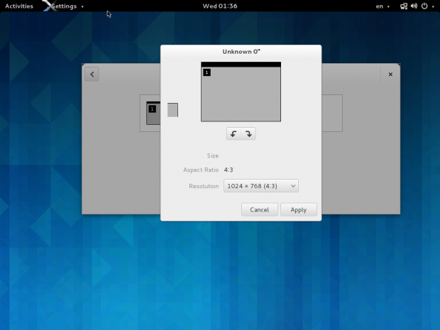 Ein neues Menü zur Konfiguration des Bildschirms