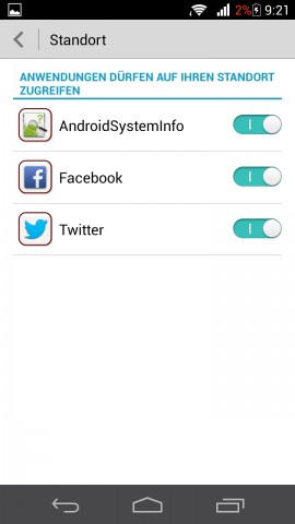 Mit dem Berechtigungsmanager kann der Nutzer jeder einzelnen App den Zugang zu bestimmten Telefonfunktionen entziehen. (Screenshot: Golem.de)
