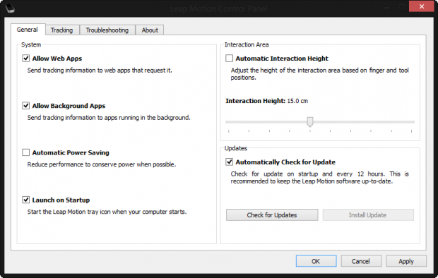 Die Erkennung arbeitet entweder adaptiv oder aber in einer festgelegten Höhe. (Screenshot: Golem.de)
