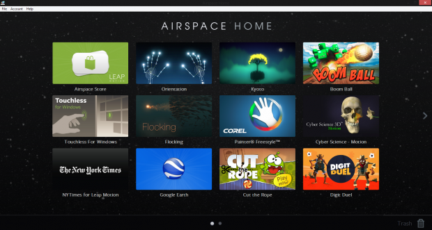 Heruntergeladene Apps tauchen im Airspace auf und werden per Klick gestartet. (Screenshot: Golem.de)