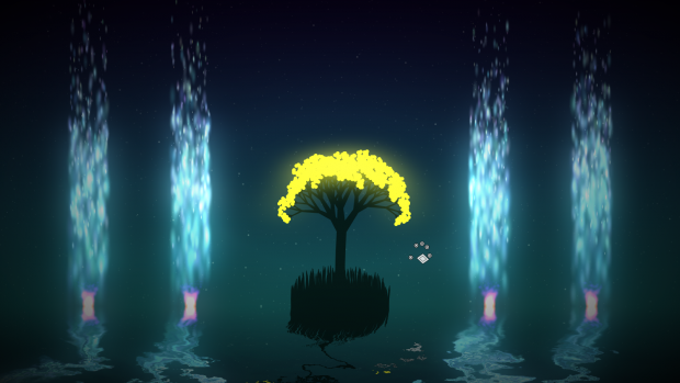 Kyoto verbindet eine märchenhafte Musik mit stimmungsvoller Musik, die Steuerung fokussiert sich vor allem auf Gesten wie Greifen oder Schütteln. (Screenshot: Golem.de)