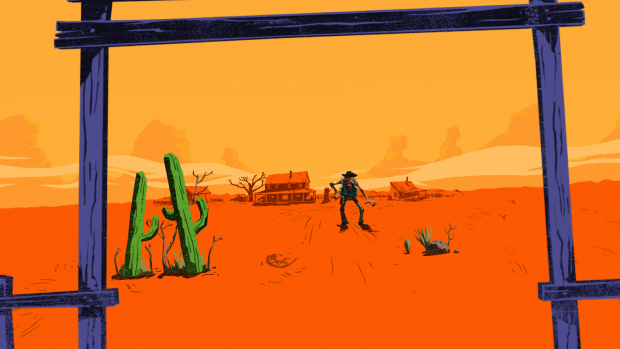 Digit Duel simuliert ein Revolverduell und eine sehr intuitive Umsetzung von Leap Motion, ein Fadenkreuz wäre allerdings wünschenswert. (Screenshot: Golem.de)