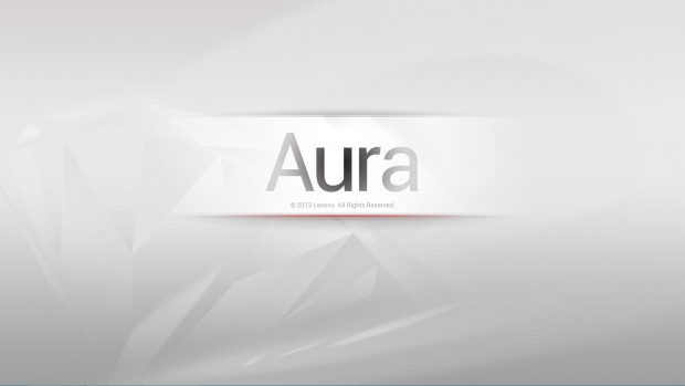 Der Ladebildschirm der Aura-Oberfläche (Screenshot: Golem.de)