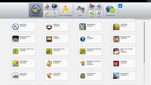Die Android-Spiele sind vor allem für Kinder gedacht. (Screenshot: Golem.de)
