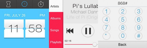 Apps für die Omate True Smart (Bild: Kickstarter)