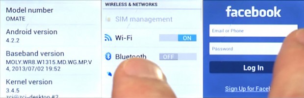 Apps für die Omate True Smart (Bild: Kickstarter)