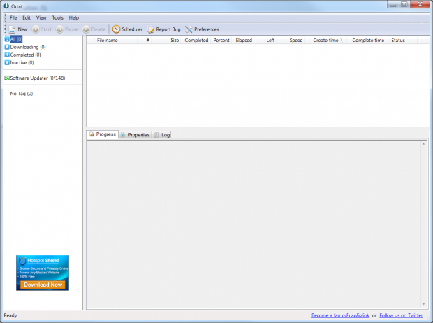 Die Startseite der Standalone-Anwendung von Orbit. (Screenshot: Golem.de)