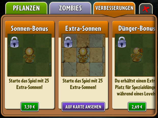 Einige Extras sind nur gegen Bezahlung verfügbar.