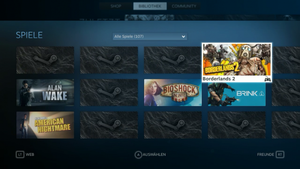 Nicht alle Spiele unterstützen das Shield. (Screenshot: Golem.de)
