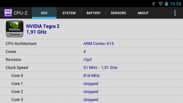 CPU-Z liefert Informationen zum SoC, ... (Screenshot: Golem.de)
