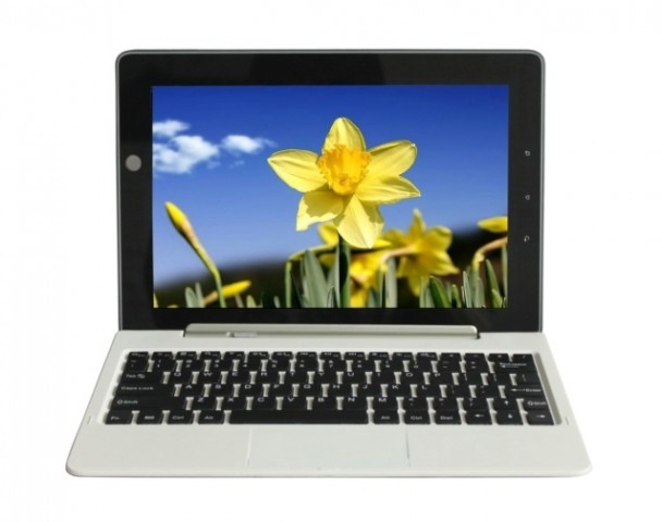 Die Tastatur-Station hat wie das Tablet einen eingebauten Akku, der das Smartphone mit Strom versorgt. (Bild: Migoal)