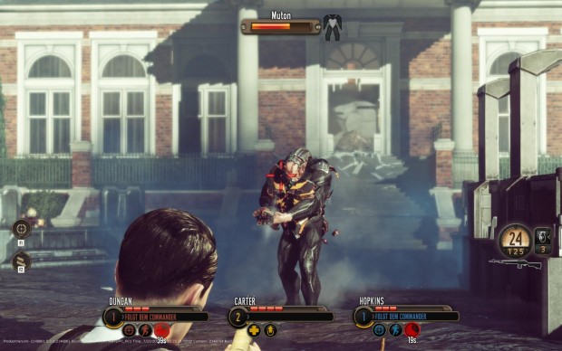 Einer der größeren Aliens greift an...