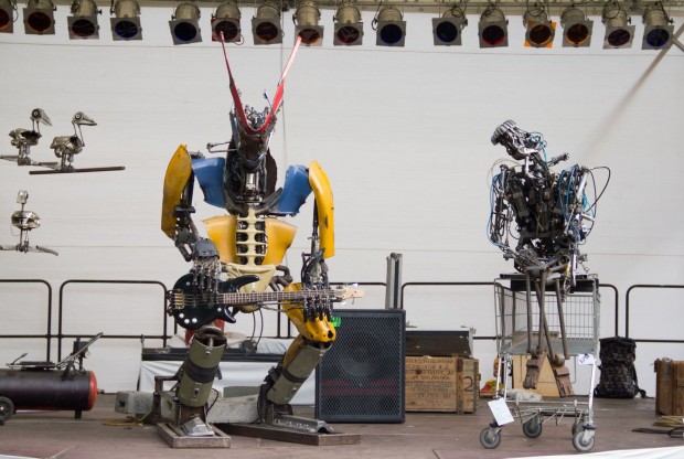 Sir Elton Junk und sein Kumpel Afreakin Bassplayer (Foto: Werner Pluta/Golem.de)