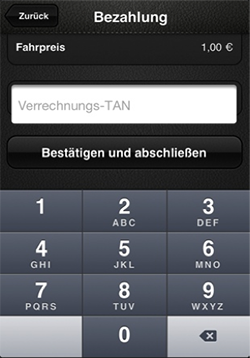 Warenlieferung in der Mytaxi-App f&uuml;r Taxifahrer (Bild: Intelligent Apps)