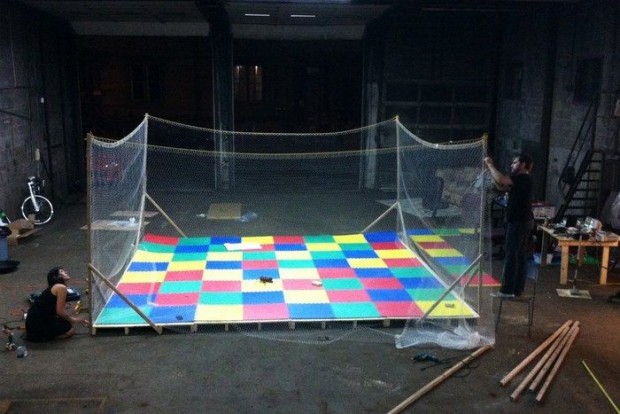 In dieser Flugarena haben die Kanadier ihre Drohne getestet. (Foto: Pleiades)