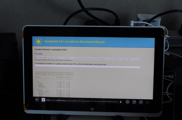 Sunspider auf Clover Trail