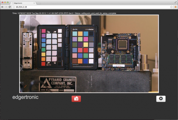 Webinterface der Edgertronic (Bild: Kickstarter)
