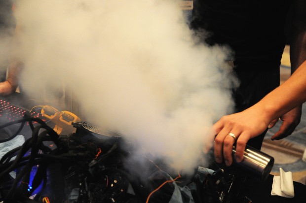 Nachtanken unter Last macht viel Dampf.