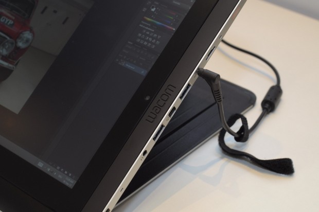 Anschlüsse des portablen Stiftdisplays (Foto: Andreas Sebayang/Golem.de)