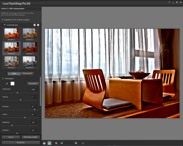 Die HDR-Funktionen sollen durch 64 Bit schneller sein.