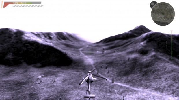 Pixel Puzzle simuliert auch skotopisches Sehen. Bei Nacht wirken dunkle Bereiche bläulich und Farben ausgewaschen. (Screenshot: Marc Sauter/Golem.de)